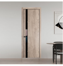 18 NE.O Дуб Сонома вставка Черный лак кромка Черный ProfilDoors Orange
