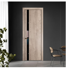18 NE.O Дуб Сонома вставка Черный лак кромка Деорэ ProfilDoors Orange