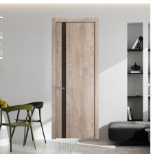 18 NE.O Дуб Сонома вставка Монохром графит кромка Серебро ProfilDoors Orange