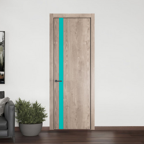 18 NE.O Дуб Сонома вставка Монохром мята кромка Серая ночь ProfilDoors Orange