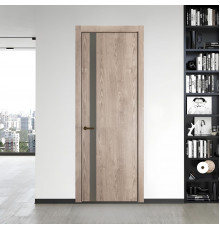 18 NE.O Дуб Сонома вставка Монохром теплый серый кромка Деорэ ProfilDoors Orange