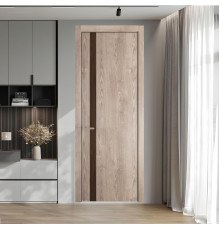 18 NE.O Дуб Сонома вставка Орех Шоколад кромка Никель ProfilDoors Orange