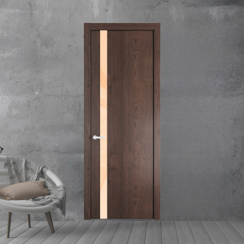 18 NE.O Дуб Тобакко вставка Бежевый лак кромка Черный муар ProfilDoors Orange