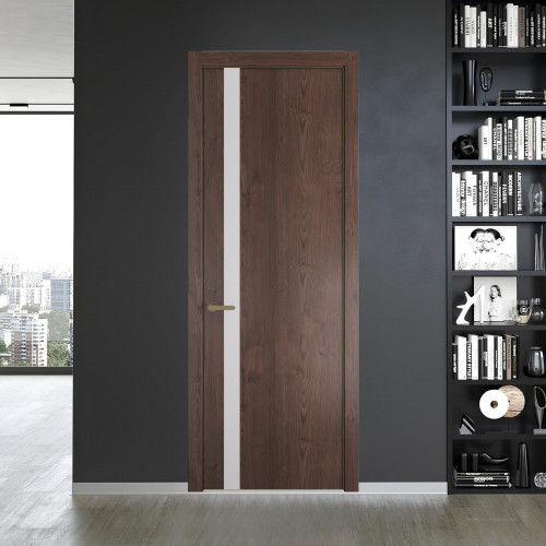 18 NE.O Дуб Тобакко вставка Дарк Вайт кромка Шампань ProfilDoors Orange