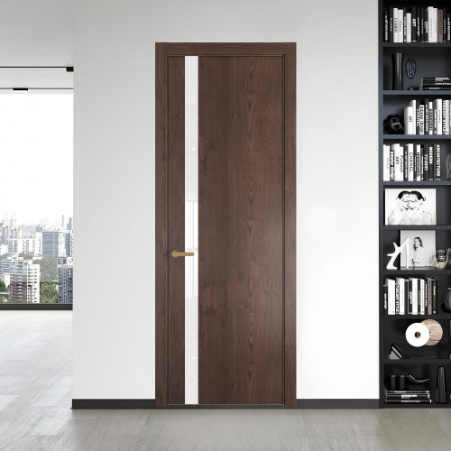 18 NE.O Дуб Тобакко вставка Классик лак кромка Золото ProfilDoors Orange