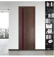 18 NE.O Дуб Тобакко вставка Монохром бордовый кромка Серая ночь ProfilDoors Orange