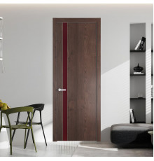18 NE.O Дуб Тобакко вставка Монохром бордовый кромка Вайт ProfilDoors Orange