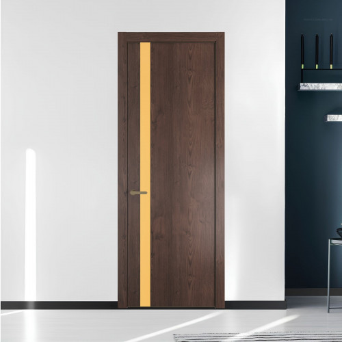 18 NE.O Дуб Тобакко вставка Монохром кремовый кромка Шампань ProfilDoors Orange