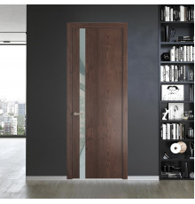 18 NE.O Дуб Тобакко вставка Теплый серый лак кромка Никель ProfilDoors Orange