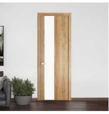 19 NE.O Дуб Карамель вставка Монохром белый кромка Вайт ProfilDoors Orange