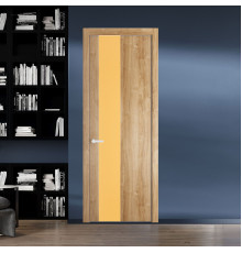 19 NE.O Дуб Карамель вставка Монохром кремовый кромка Вайт ProfilDoors Orange