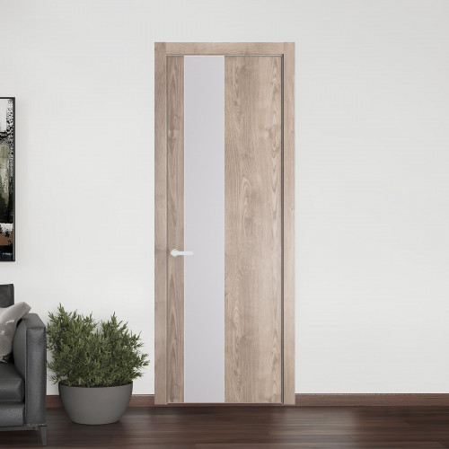 19 NE.O Дуб Сонома вставка Дарк Вайт кромка Вайт ProfilDoors Orange