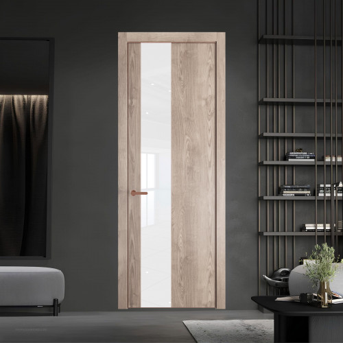 19 NE.O Дуб Сонома вставка Классик лак кромка Медь ProfilDoors Orange