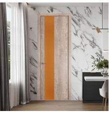 19 NE.O Дуб Сонома вставка Монохром медный кромка Медь ProfilDoors Orange
