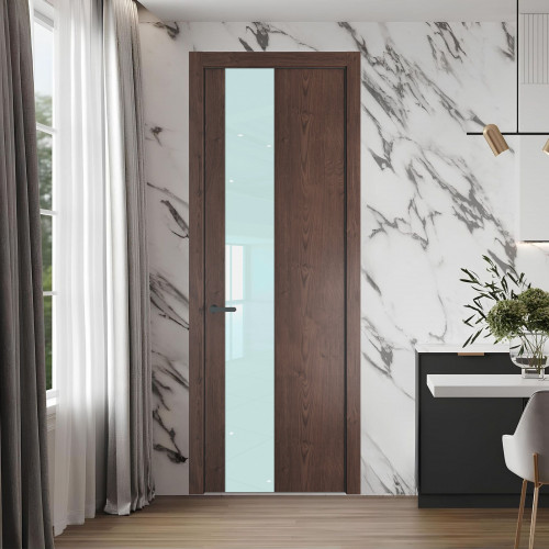 19 NE.O Дуб Тобакко вставка Белый лак кромка Серая ночь ProfilDoors Orange