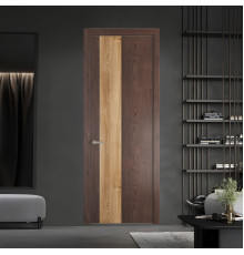 19 NE.O Дуб Тобакко вставка Дуб Карамель кромка Никель ProfilDoors Orange