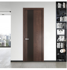 19 NE.O Дуб Тобакко вставка Монохром графит кромка Черный муар ProfilDoors Orange