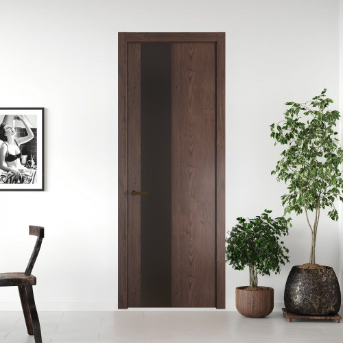 19 NE.O Дуб Тобакко вставка Монохром графит кромка Деорэ ProfilDoors Orange