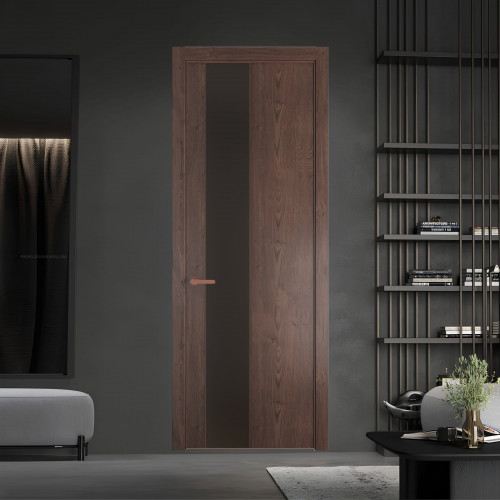 19 NE.O Дуб Тобакко вставка Монохром графит кромка Медь ProfilDoors Orange