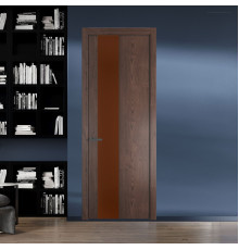 19 NE.O Дуб Тобакко вставка Монохром коричневая нуга кромка Серая ночь ProfilDoors Orange