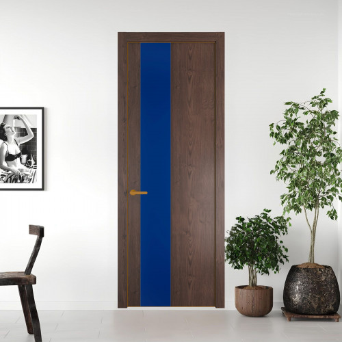 19 NE.O Дуб Тобакко вставка Монохром синий кромка Бронза ProfilDoors Orange
