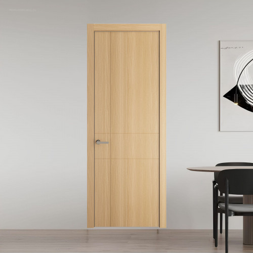 43 NE.O Дуб Натуральный вставка Глухая кромка Никель ProfilDoors Orange