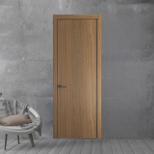 45 NE.O Дуб Мокко вставка Глухая кромка Серая ночь ProfilDoors Orange