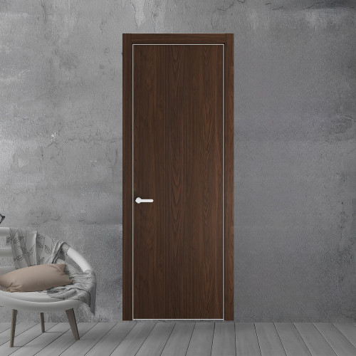 45 NE.O Орех Шоколад вставка Глухая кромка Вайт ProfilDoors Orange