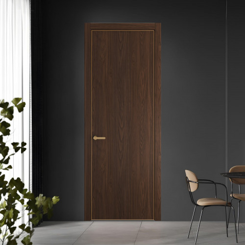 45 NE.O Орех Шоколад вставка Глухая кромка Золото ProfilDoors Orange
