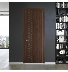 53 NE.O Орех Шоколад вставка Глухая кромка Никель ProfilDoors Orange