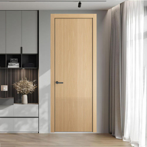 57 NE.O Дуб Натуральный вставка Глухая кромка Серая ночь ProfilDoors Orange