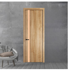 18 NE.O Дуб Карамель вставка Монохром бежевый кромка Черный ProfilDoors Orange