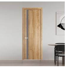 18 NE.O Дуб Карамель вставка Монохром холодный серый кромка Вайт ProfilDoors Orange