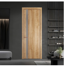 18 NE.O Дуб Карамель вставка Монохром серебро кромка Медь ProfilDoors Orange