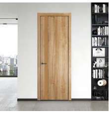 18 NE.O Дуб Карамель вставка Монохром светло-коричневый кромка Серая ночь ProfilDoors Orange