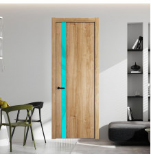 18 NE.O Дуб Карамель вставка Мята лак кромка Черный ProfilDoors Orange