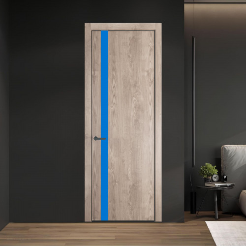 18 NE.O Дуб Сонома вставка Монохром голубой кромка Серая ночь ProfilDoors Orange