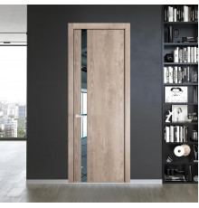 18 NE.O Дуб Сонома вставка Зеркало кромка Черный муар ProfilDoors Orange