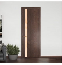 18 NE.O Дуб Тобакко вставка Бежевый лак кромка Медь ProfilDoors Orange