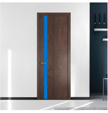18 NE.O Дуб Тобакко вставка Монохром голубой кромка Шампань ProfilDoors Orange