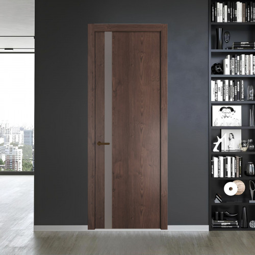 18 NE.O Дуб Тобакко вставка Монохром холодный серый кромка Деорэ ProfilDoors Orange