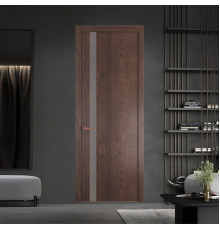 18 NE.O Дуб Тобакко вставка Монохром холодный серый кромка Медь ProfilDoors Orange