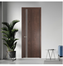 18 NE.O Дуб Тобакко вставка Монохром холодный серый кромка Никель ProfilDoors Orange