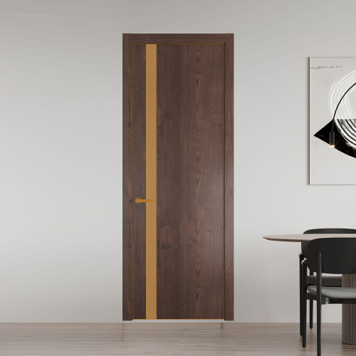 18 NE.O Дуб Тобакко вставка Монохром светло-коричневый кромка Бронза ProfilDoors Orange