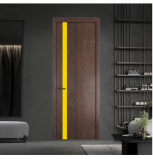 18 NE.O Дуб Тобакко вставка Монохром светло-желтый кромка Деорэ ProfilDoors Orange