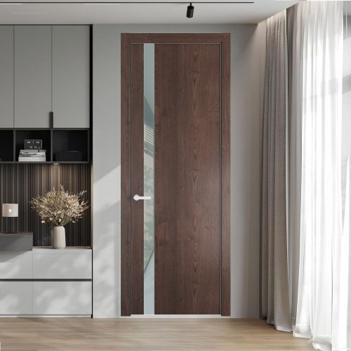 18 NE.O Дуб Тобакко вставка Теплый серый лак кромка Вайт ProfilDoors Orange
