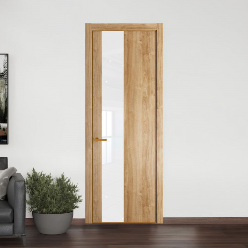 19 NE.O Дуб Карамель вставка Классик лак кромка Бронза ProfilDoors Orange