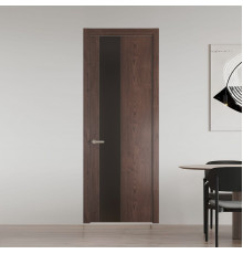 19 NE.O Дуб Тобакко вставка Монохром графит кромка Никель ProfilDoors Orange
