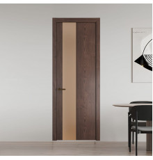 19 NE.O Дуб Тобакко вставка Монохром серебристая бронза кромка Деорэ ProfilDoors Orange