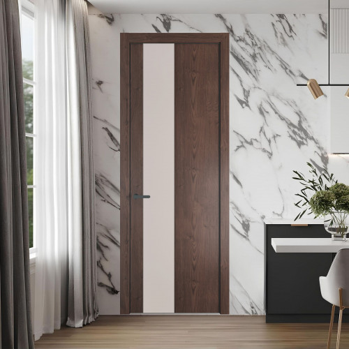 19 NE.O Дуб Тобакко вставка Монохром светло-серый кромка Серая ночь ProfilDoors Orange